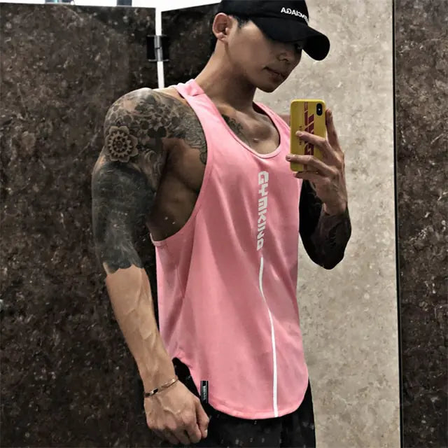 Men's Sleeveless Gym Workout Fitness Vest Tops