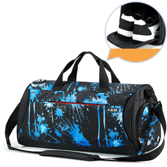 Men's Gym Bag with Separate Shoe Compartment
