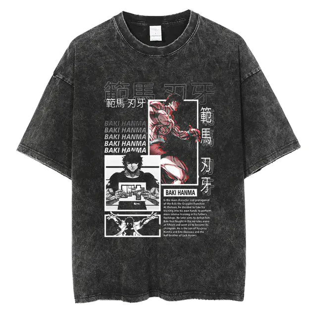 Hanma Baki The Grappler Gym Anime T-shirt for Men