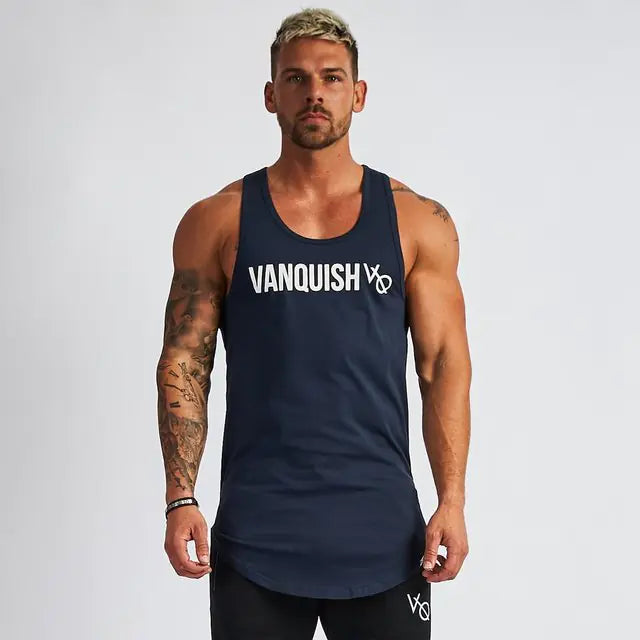 Men's Cotton Sleeveless Gym Fitness Training Vest