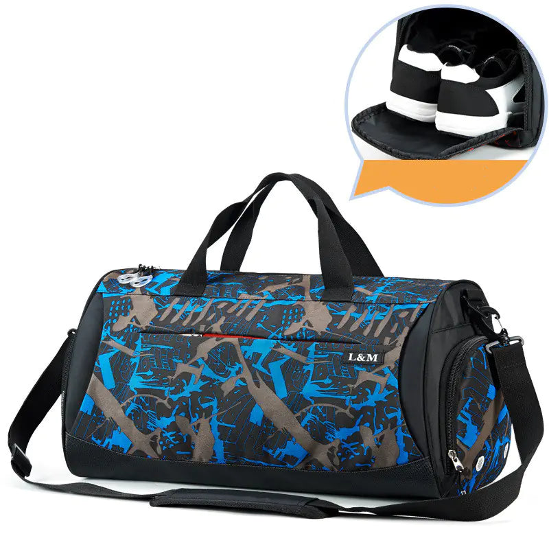 Men's Gym Bag with Separate Shoe Compartment