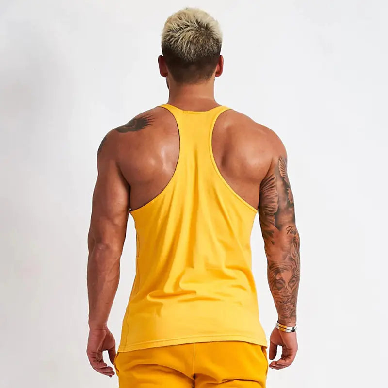 Men's Casual Cotton Vest for Gym & Exercise