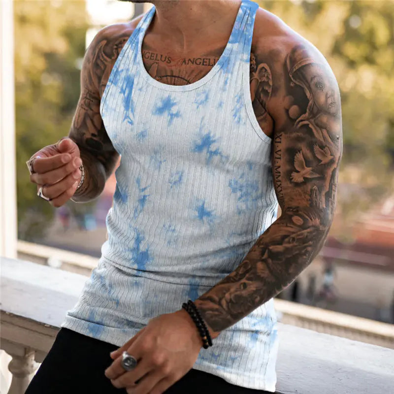 Men's Fitness Sleeveless Gym Vest Tank Top