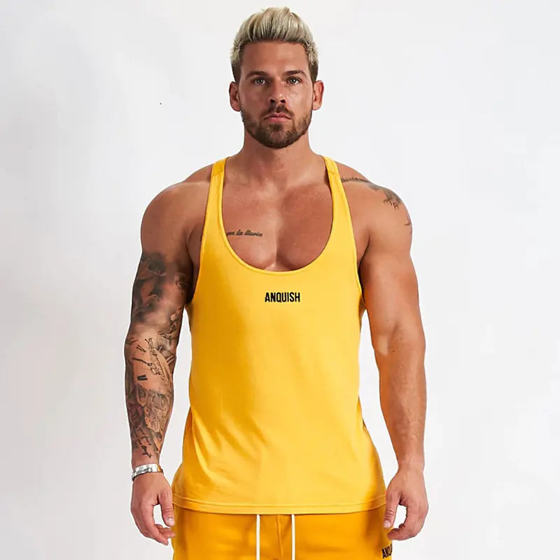 Men's Casual Cotton Vest for Gym & Exercise