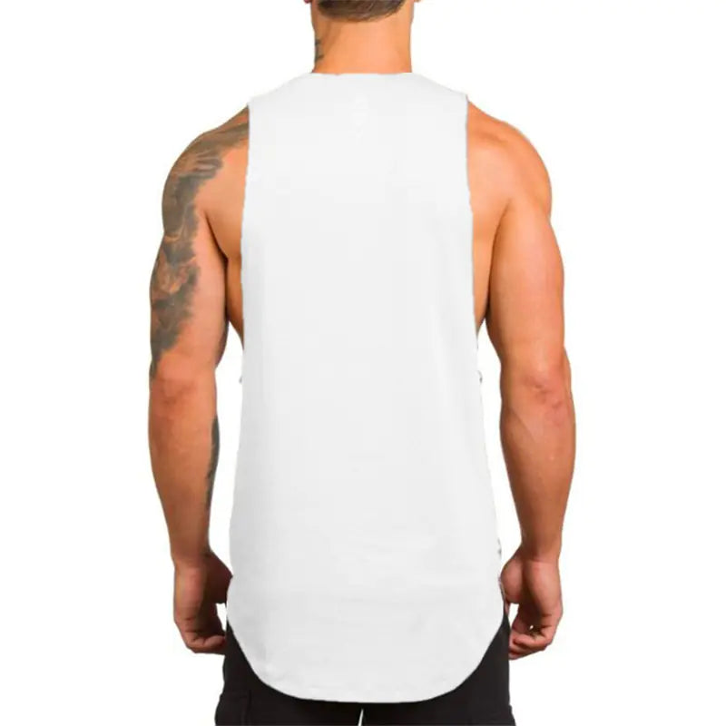 Breathable Cotton Men's Vest for Gym Training