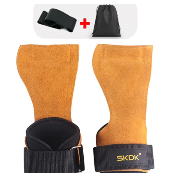 Leather Pull-Up Assist Straps for Gym Use