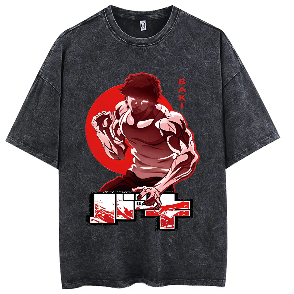 Hanma Baki The Grappler Gym Anime T-shirt for Men