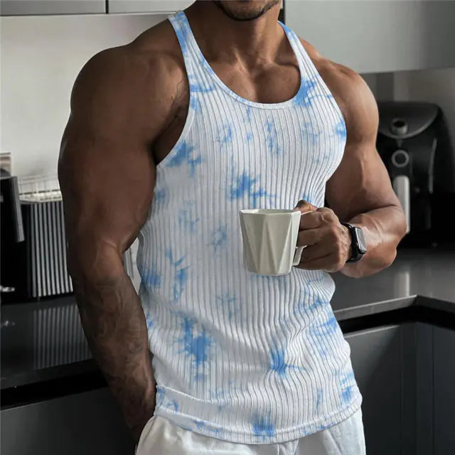 Men's Fitness Sleeveless Gym Vest Tank Top