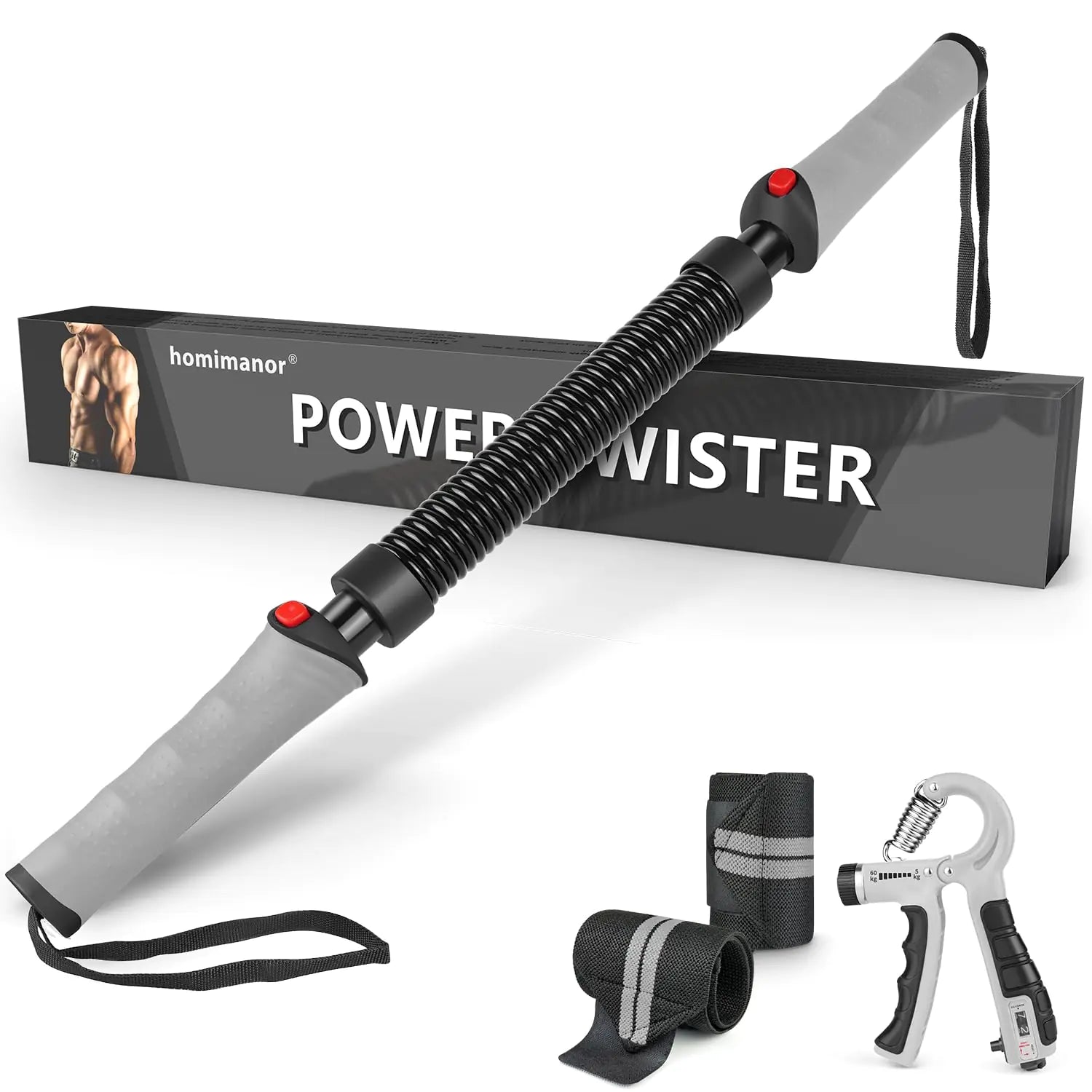homimanor Adjustable Power Twister Bar
