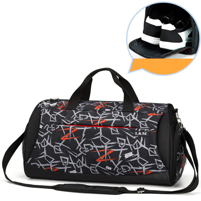 Men's Gym Bag with Separate Shoe Compartment