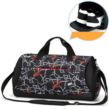Men's Gym Bag with Separate Shoe Compartment