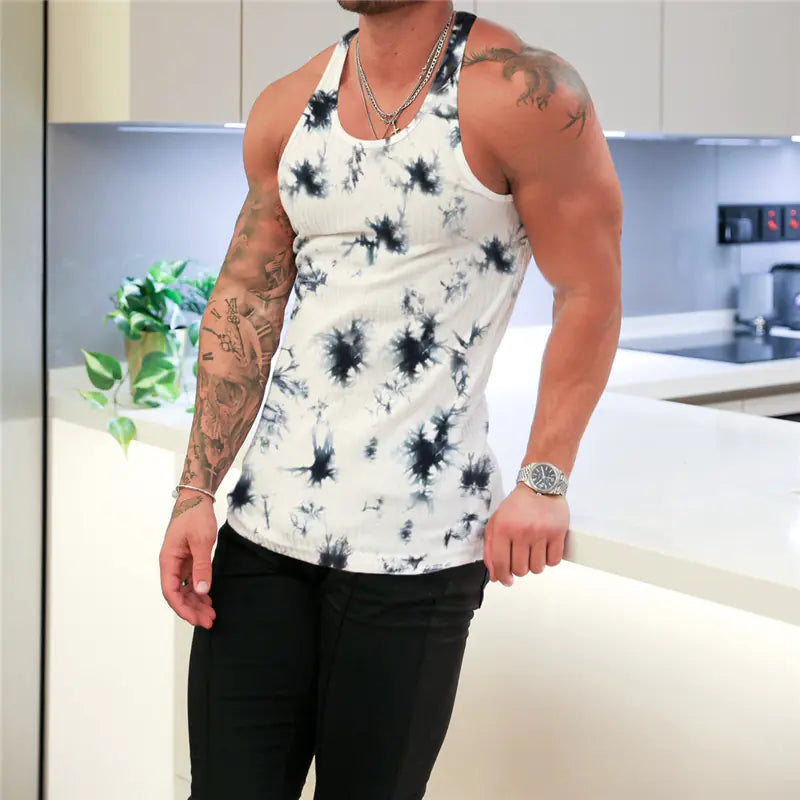 Men's Fitness Sleeveless Gym Vest Tank Top