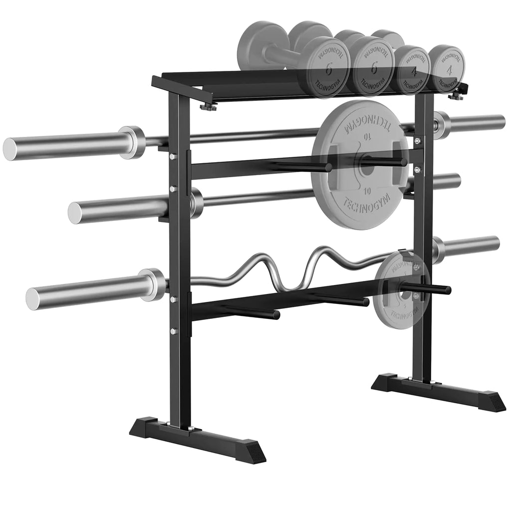 UBOWAY Compact Dumbbell Rack Stand Barbell Rack