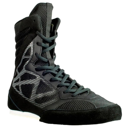 CORE Boxing Shoes - Lightweight Boxing Shoes for Men & Women - Boxing Training Shoes with High Support – High Traction Boxing Boots Black 11.5 US