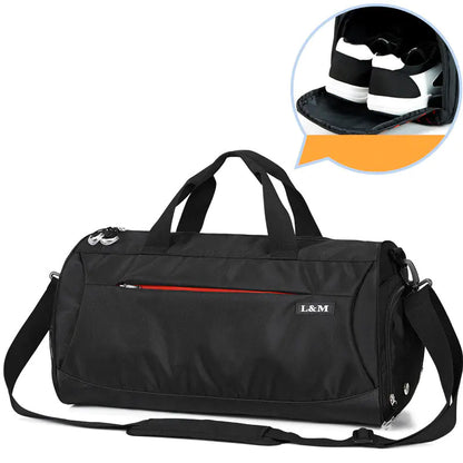 Men's Gym Bag with Separate Shoe Compartment
