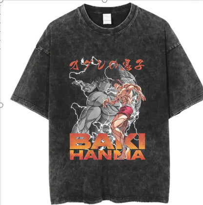 Hanma Baki The Grappler Gym Anime T-shirt for Men