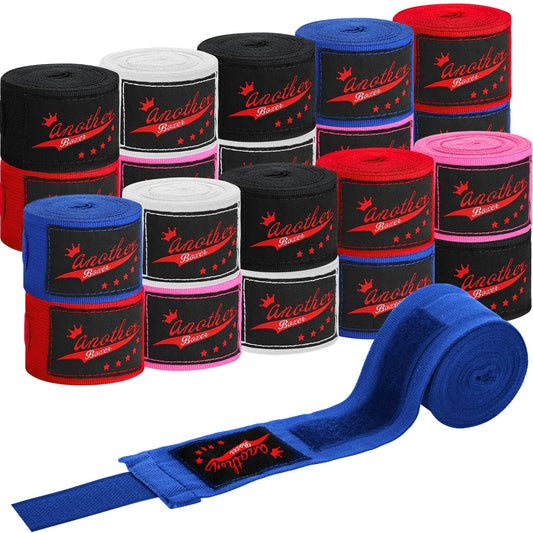 Jenaai 10 Pairs Elastic 180 Inch Boxing Hand Wraps Bulk Martial Arts Hand Wraps Boxing Wrist Wraps for Men Women Kickboxing MMA Muay Thai Boxing Wrist Protection 5 Colors