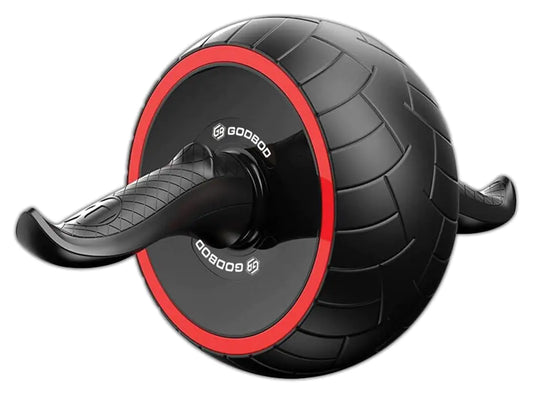 GODBOD Ab Roller Wheel for Core Workouts - Ultra-Wide Fitness Roller with Non-Slip Ergonomic Handles Automatic Rebound Design Home Gym Equipment for Abs Strength Training and Abdominal Muscle Toning