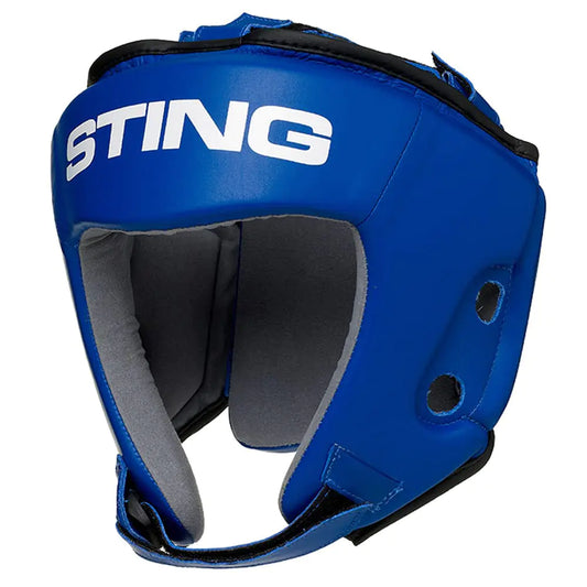 STING Competition Head Guard IBA-Approved and USA Boxing-Approved Headgear Premium Boxing Equipment for Professional Competition and Boxing Training Blue XL