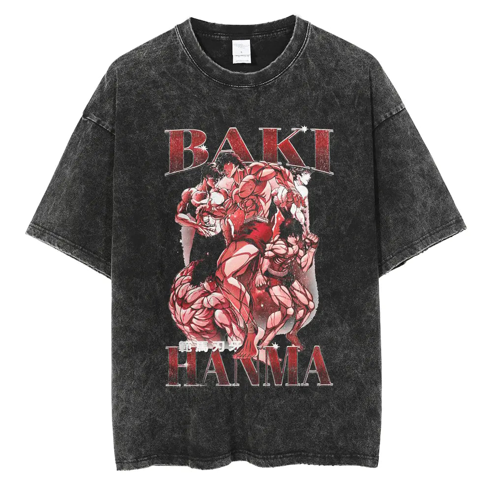 Hanma Baki The Grappler Gym Anime T-shirt for Men