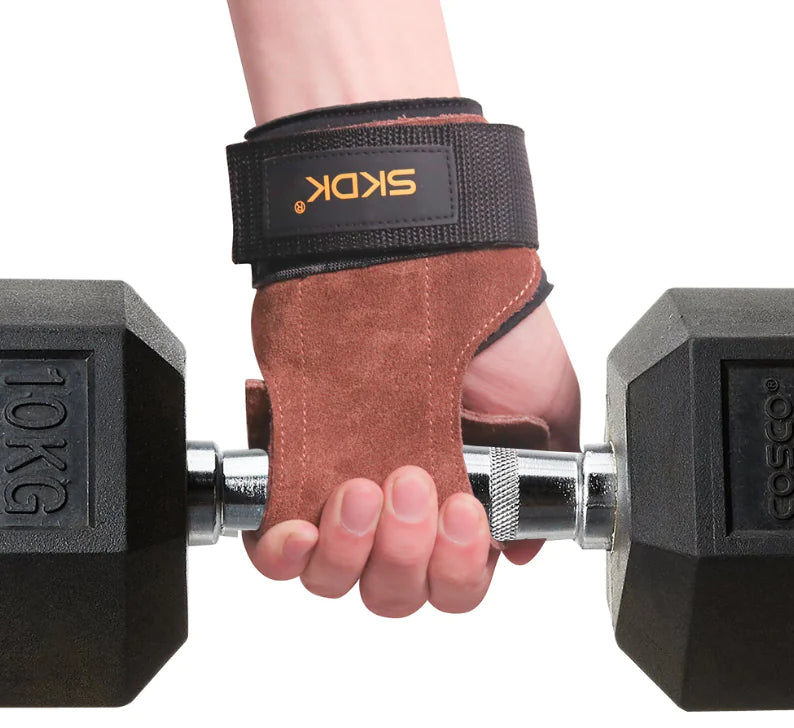 Leather Pull-Up Assist Straps for Gym Use