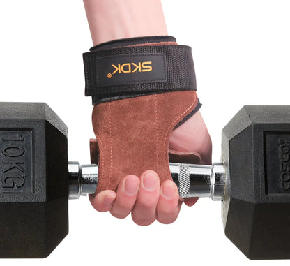 Leather Pull-Up Assist Straps for Gym Use