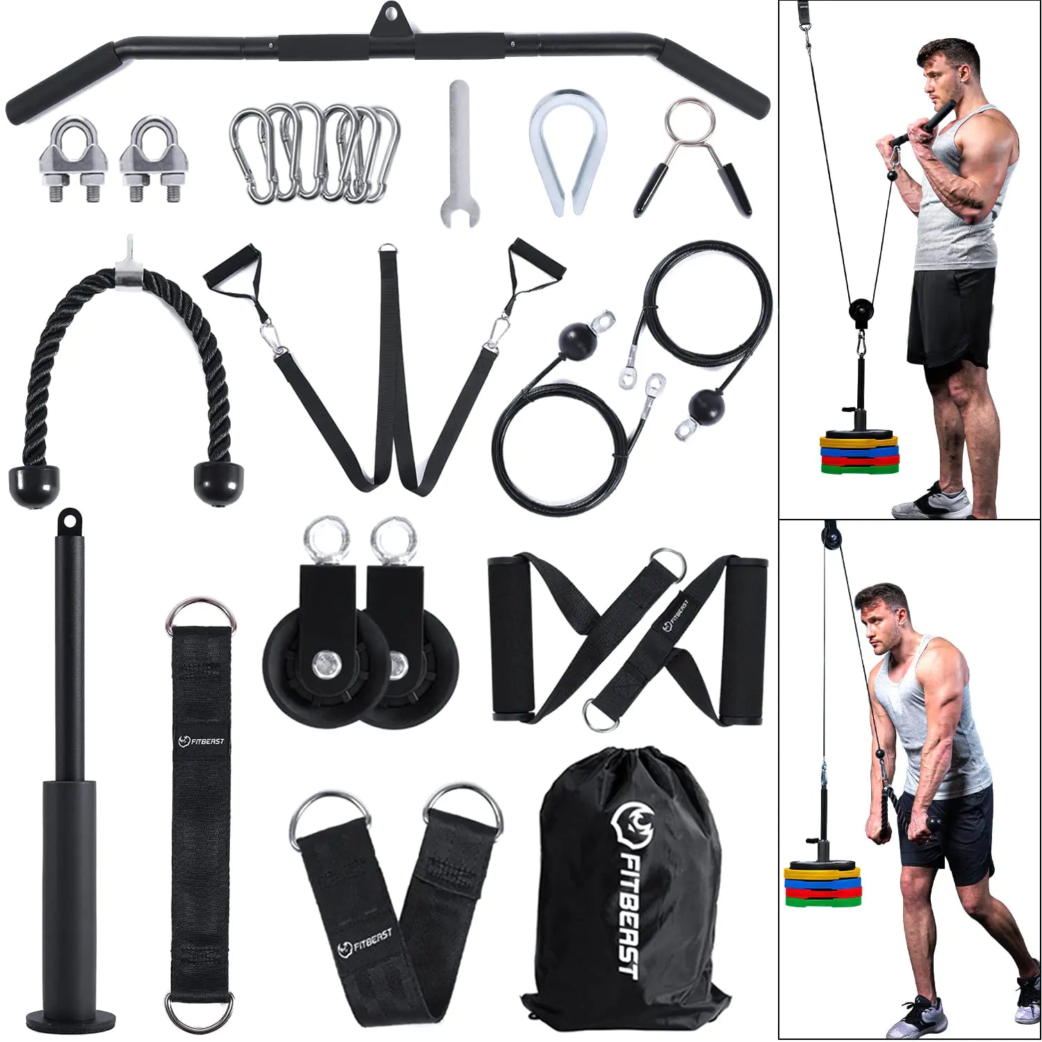 FitBeast Pulley System Gym Cable Weight Pulley System