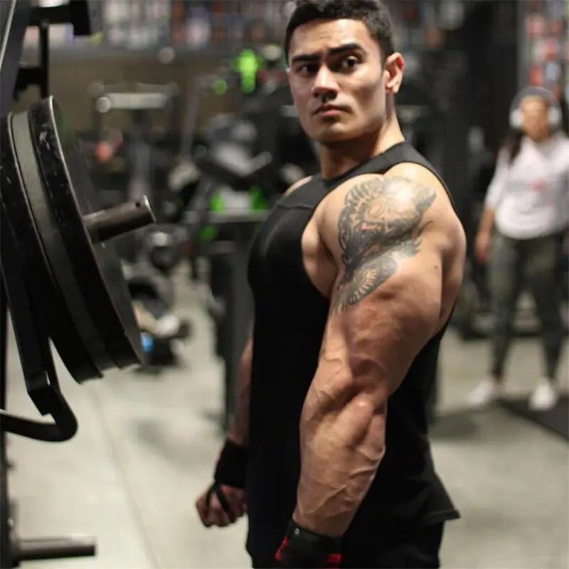 Men's Sleeveless Sports Shirt for Running and Gym